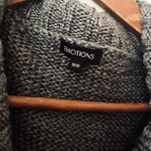 ☕ [Women M] EMOTIONS Faux Fur Collar Cardigan Sweater Boho Cozy Cottage Warm ☕ - Picture 3 of 6